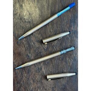 Vintage 14K Gold Filled CROSS Mechanical Pencil Ballpoint Pen Set Of Two
